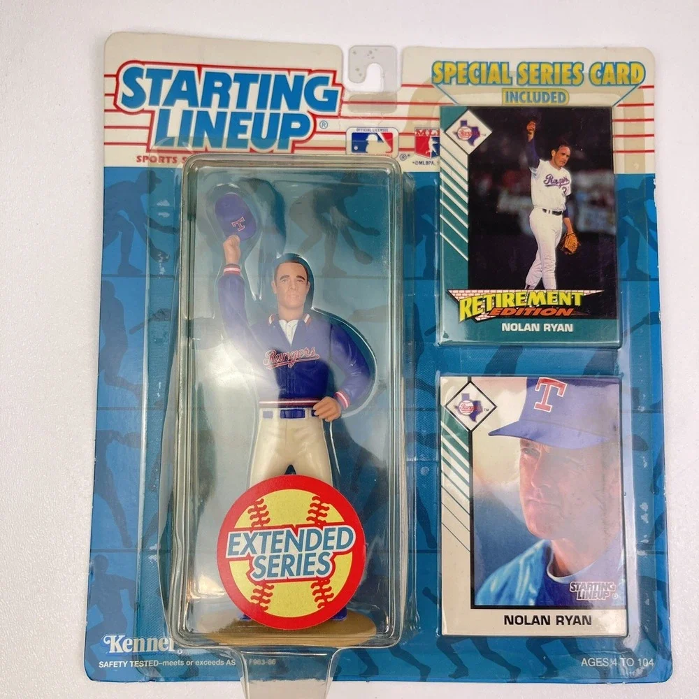 1993 Starting Lineup Nolan Ryan Rangers Extended Series Retirement Edition